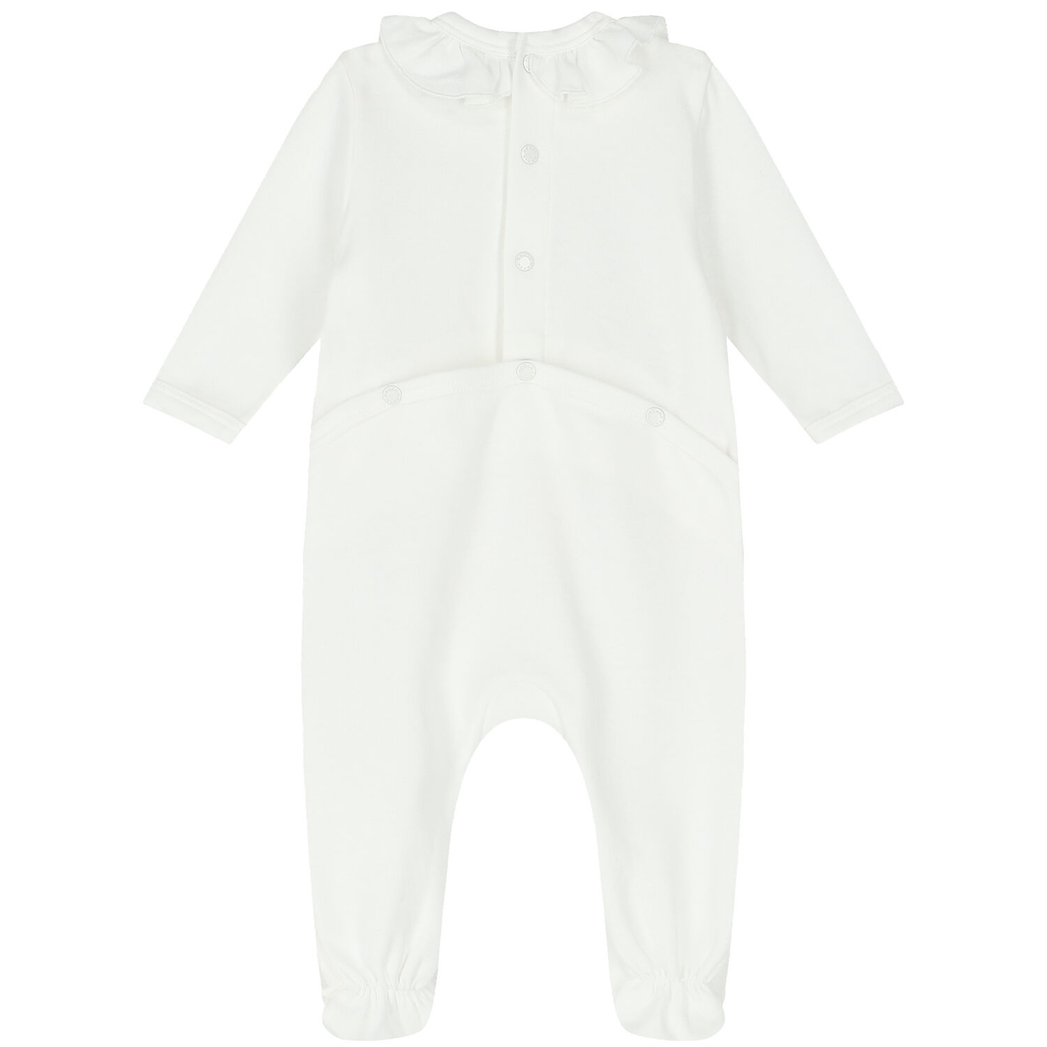 أفرول بنات بالشعار باللون العاجى, 1, hi-res